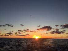 Figure 1. A typical sunset at sea